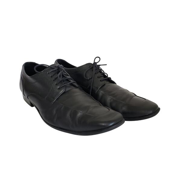 Cole Haan Men's Black Leather Lace Up Casual Dress Shoes Size 12 - Picture 1 of 10